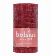 BOLSIUS RUSTIEK STOMPKAARS 130/68 - DELICATE RED ()